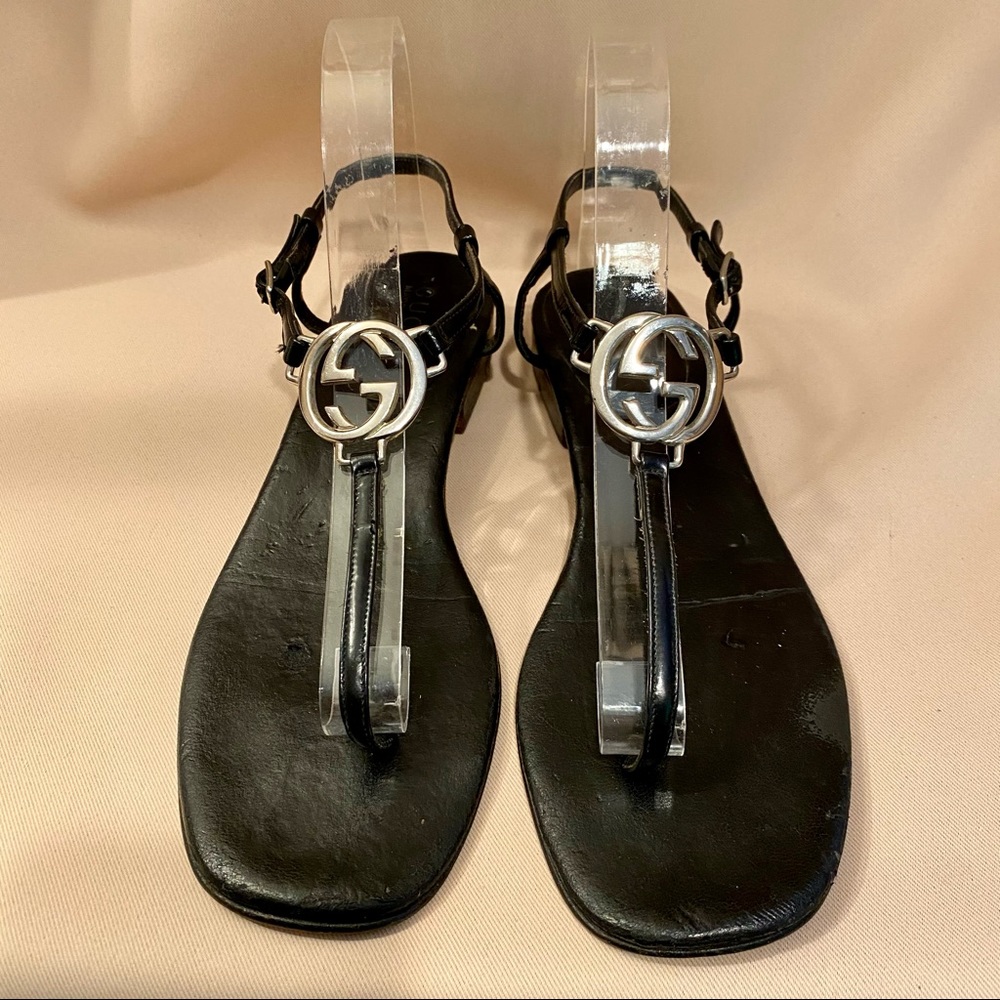 GUCCI MONOGRAM SANDALS